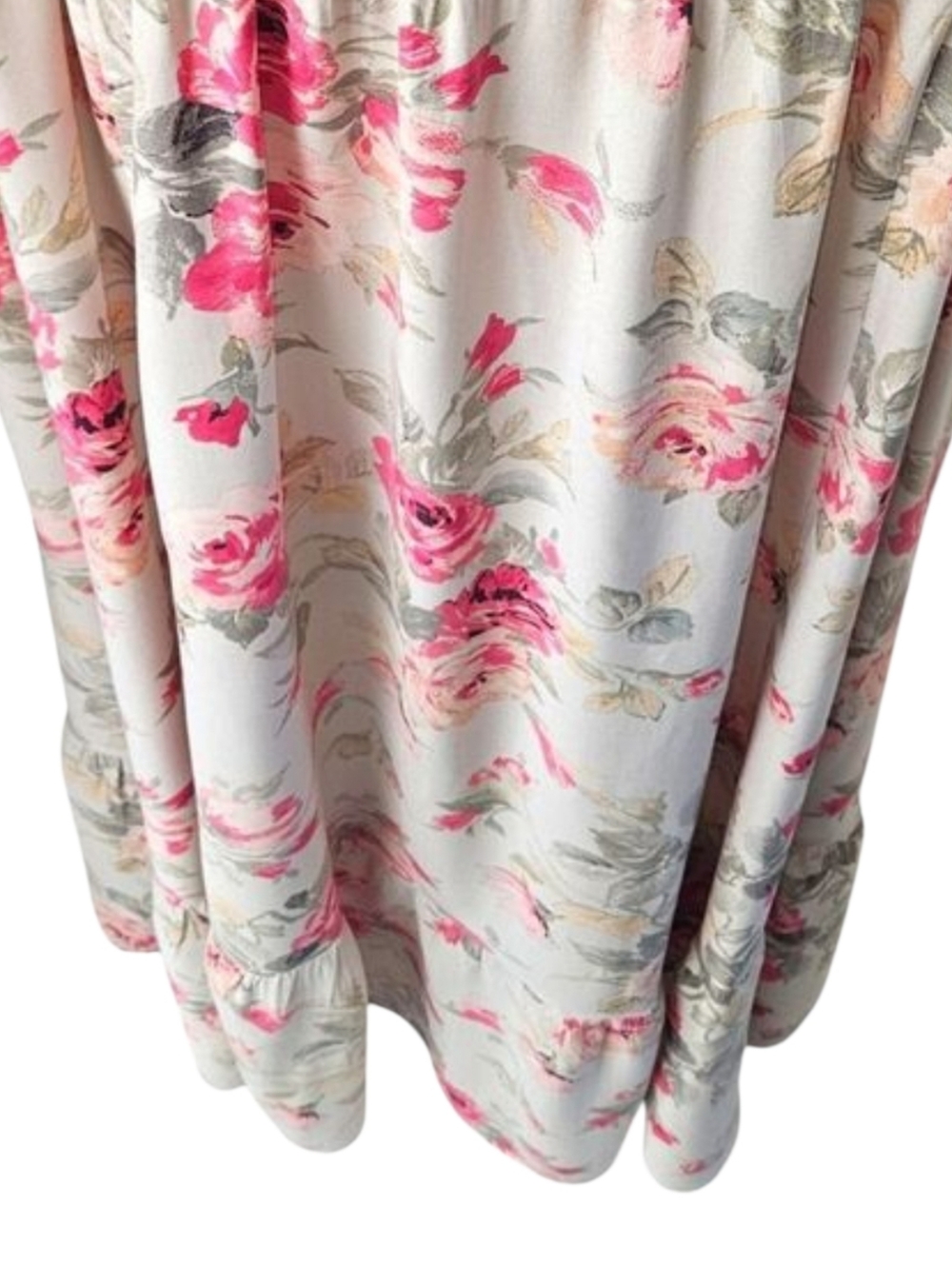 Torrid 3X Floral Maxi Dress Smocked Tiered Boho Pockets Challis NWT - Picture 9 of 15